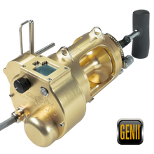 Load image into Gallery viewer, hooker electric genII mounted on Shimano tiagra 50wlrsa reel